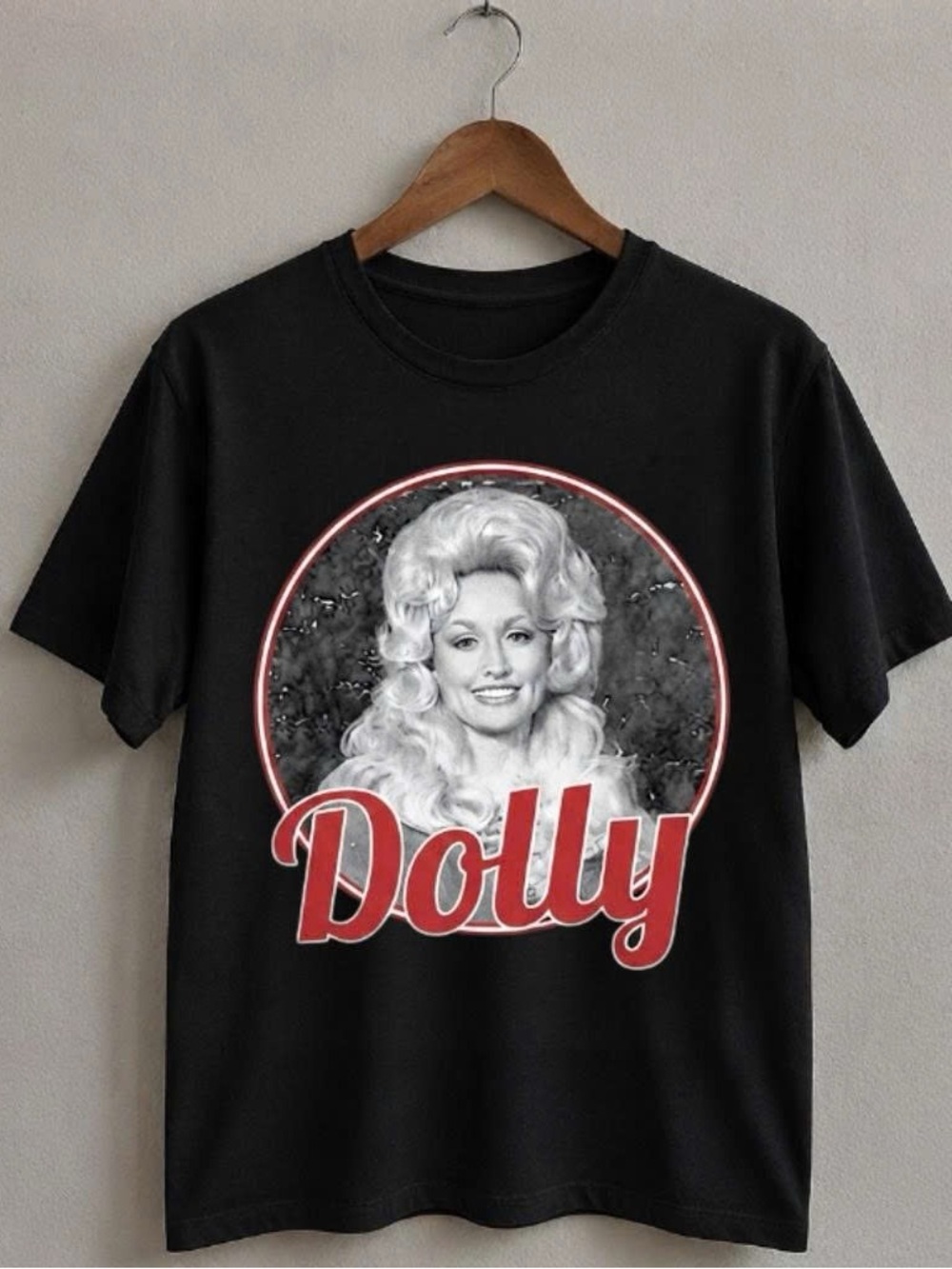 Black Shirt Dolly Parton Graphic Tee